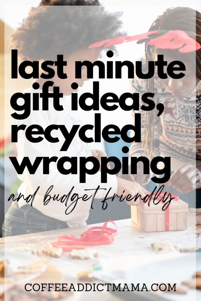 Wrapping Paper & Tape Easy Last Minute Gift Idea + Tag - Mama