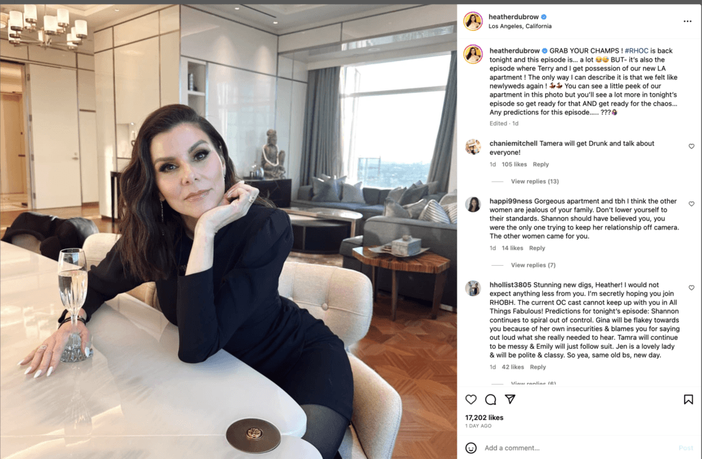 heather dubrow in her new LA apartment